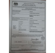 Certificate of Fitness Malaysia - Kimberly MacLeod